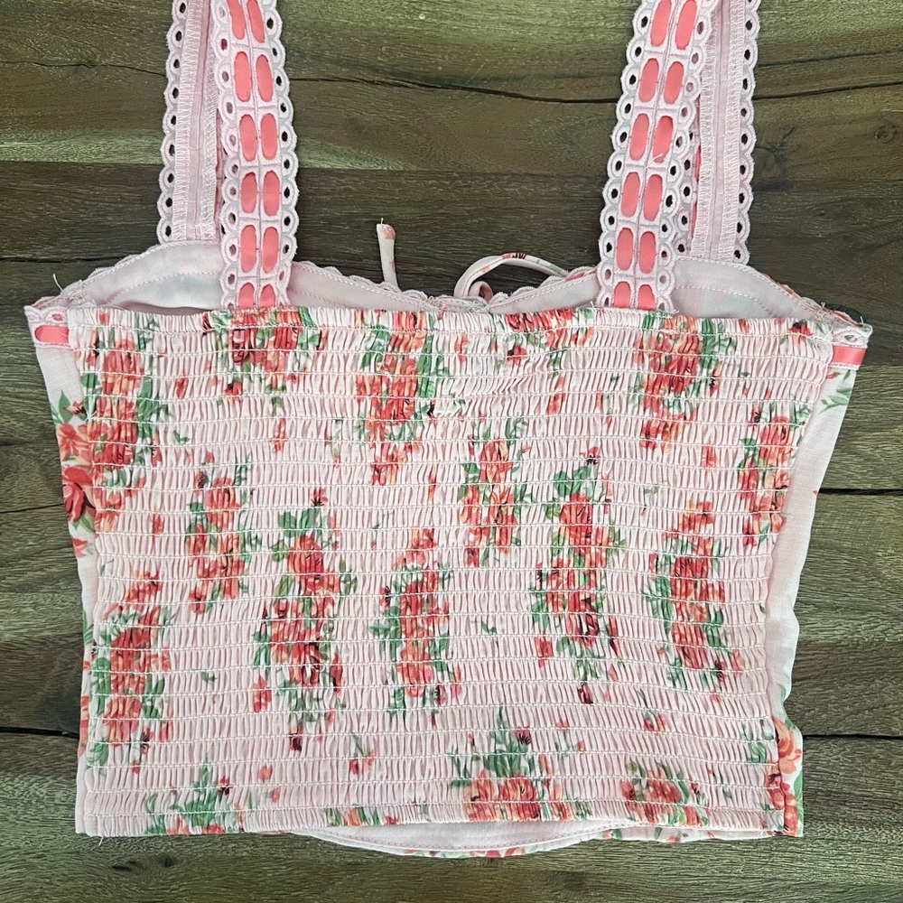 Thirty Thirty LA Pink Smocked Top - Picture 2 of 3